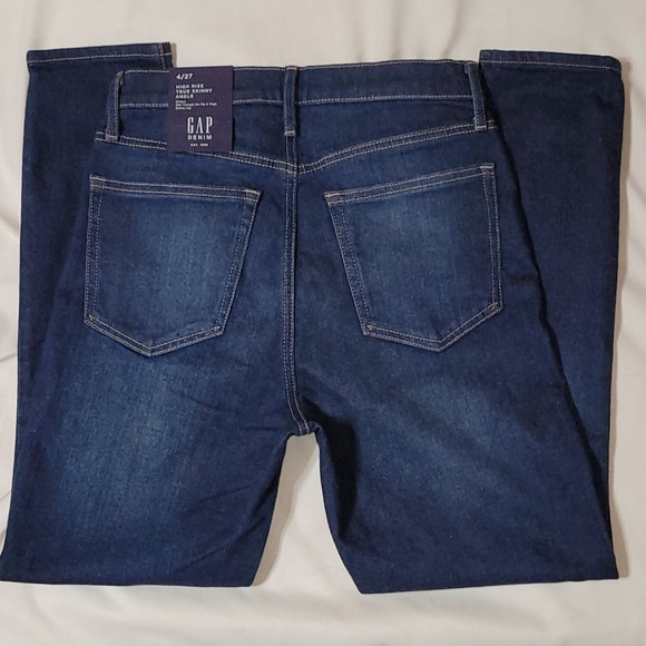 Gap Denim High Rise True Skinny Ankle Size 4/27 - Picture 3 of 6